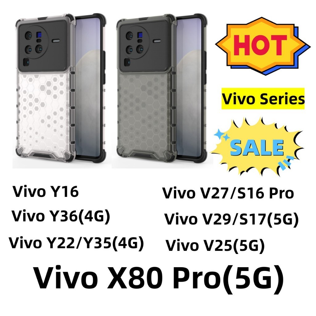 Case For Vivo Vivo X80 Pro(5G)/V25(5G)/V29/S17(5G)/Y22/Y25(4G)/Y16/Y36(4G) เคสป้องกันการกระแทก พร้อมส่งในไทย