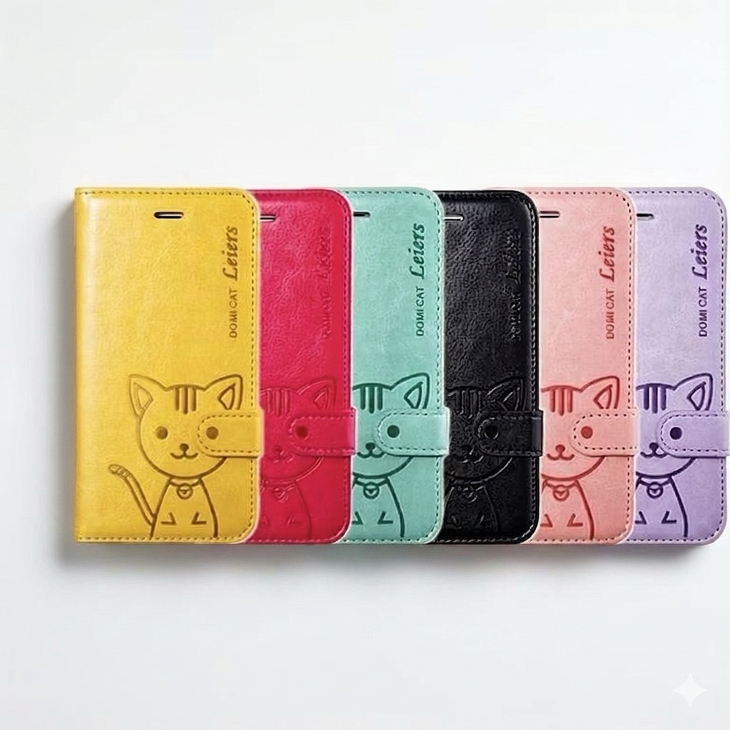 เคสมือถือฝาพับ มีที่ล็อค สำหรับ Samsung พับได้ มีแม่เหล็ก ตั้งได้ แถมสาย ฝา เปิดปิด domicat