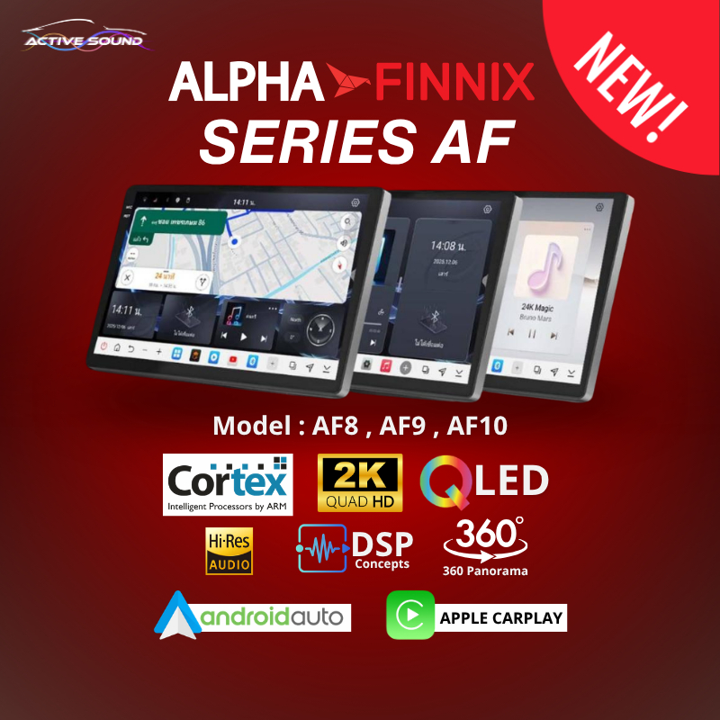 จอ Android แบรนด์ Alpha Finnix ติดตั้งง่าย/มือใหม่ใช้ได้มีรับประกันเครื่อง 1ปีเต็ม แพ็คกันกระแทกแน่น