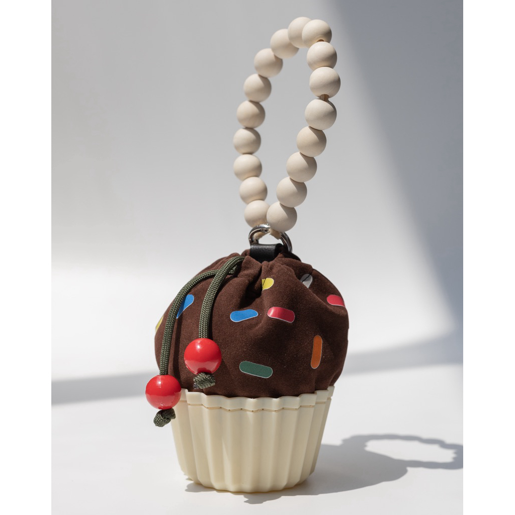 Chocolate Cream Cupcake Wrist Pouch
