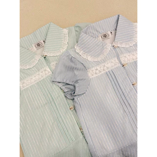 jellybutter english tea เสื้อคอปกแต่งลูกไม้ใส่ซับไม่บาง