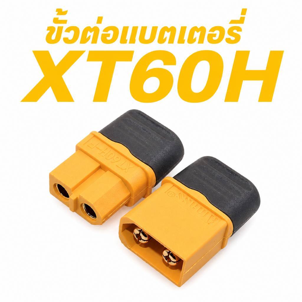 Amass XT60E-F ปลั๊กเชื่อมต่อกระแสสูง ตัวเมีย สำหรับยึดติดกล่อง