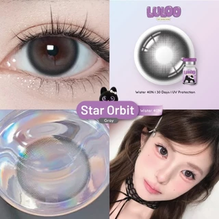 (3แถม1 ต้องกดสั่ง4คู่) คอนแทคเลนส์ Star Orbit Brown/ Gray (Luloo Lens) บิ๊กอาย ค่าอมน้ำ 40