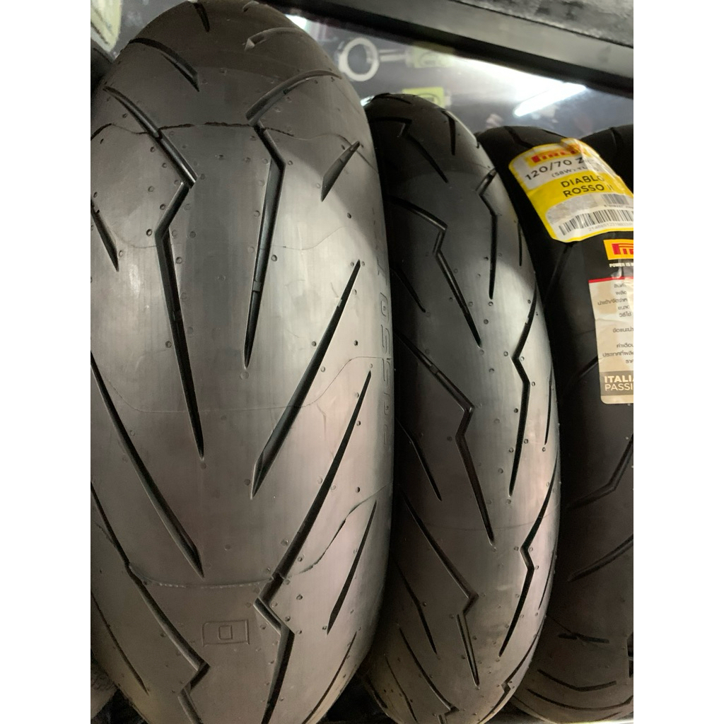 ลดล้างสต็อก ยกคู่ 120/70/17+200/55/17  Pirelli Diablo Rosso 3
