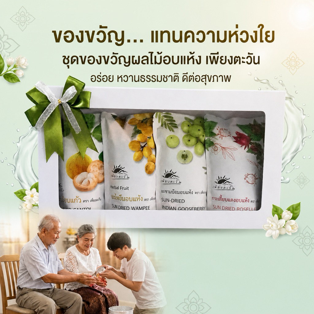 ชุดของขวัญผลไม้อบแห้ง ผลไม้ท้องถิ่นน่าน ภูมิปัญญาน่าน รูปที่ 3
