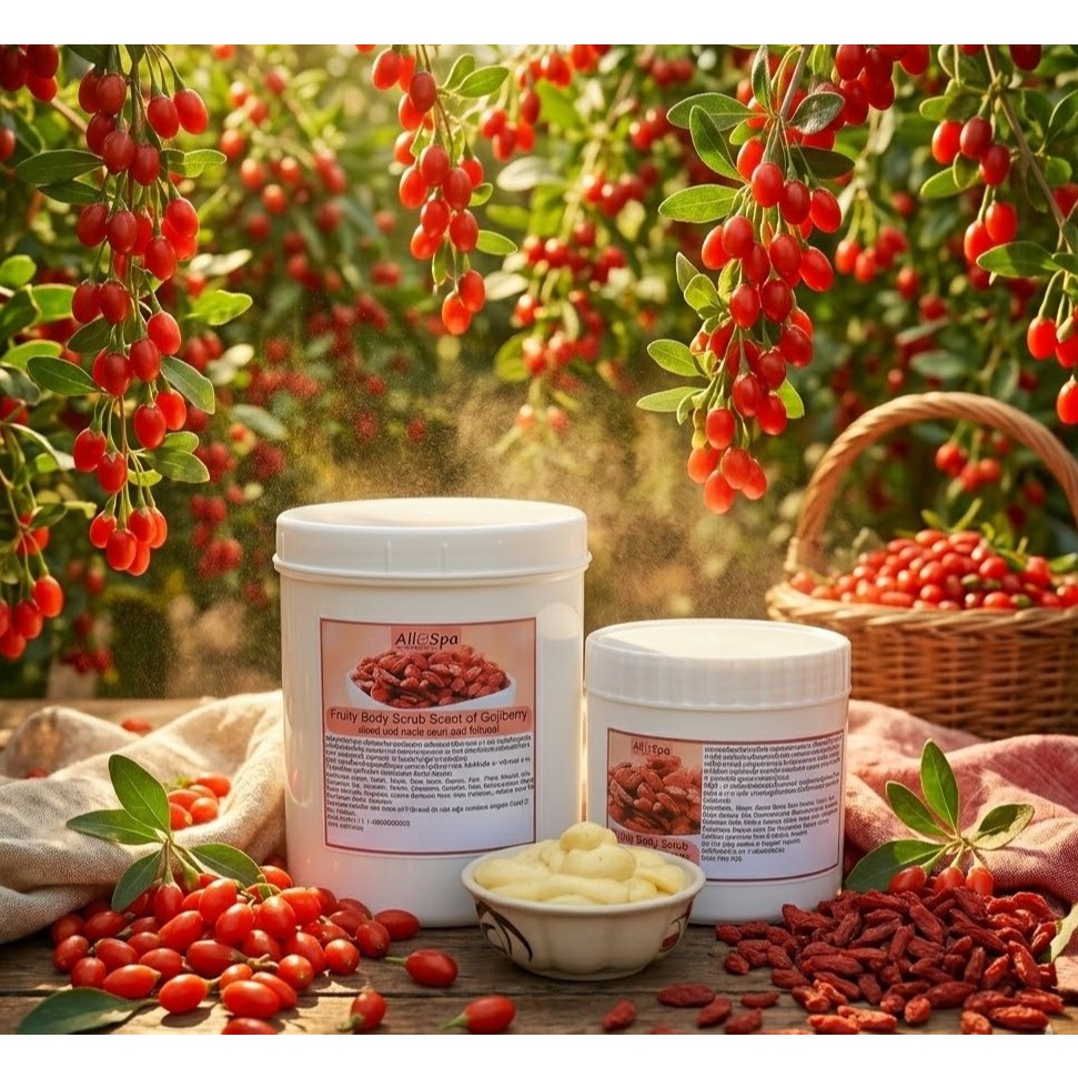 All@Spa Fruity Body Scrub Scent of Gojiberry/ โกจิเบอรี่ บอดี้ สครับ ครีมขัดผิวสูตรโกจิเบอรี่เข้มข้น
