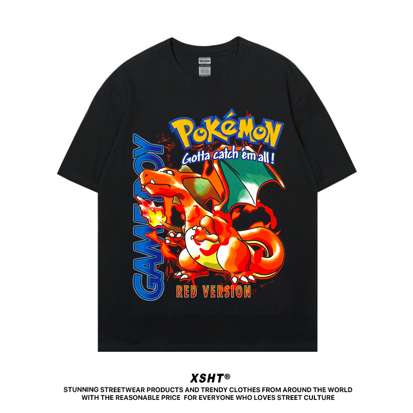 🔥พร้อมส่ง🔥 เสื้อ Pokemon : Ho-Oh (Gold Version) - Black (สีดำ) by XSHT