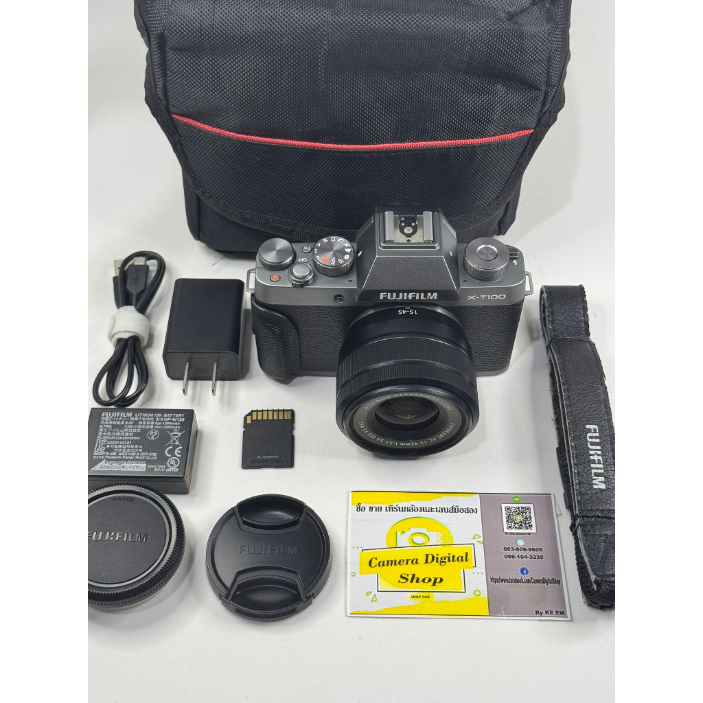 กล้องมือสอง Fujifilm XT100 + Lens Fujifilm 15-45mm F3.5-5.6 OIS PZ