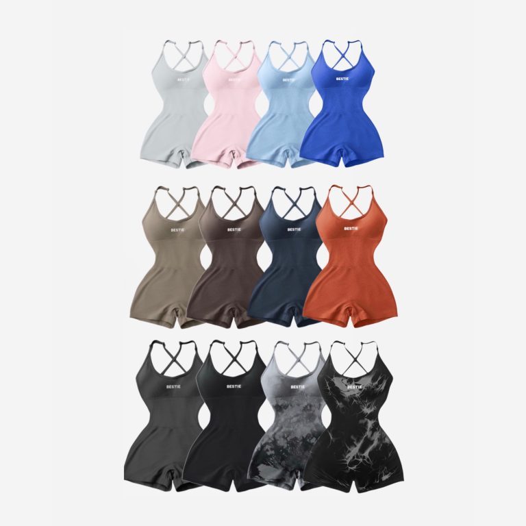Gymbestie - Mabel Jumpsuit จั๊มสูทออกกำลังกายกระชับสัดส่วน มีฟองน้ำในตัว ยืดหยุ่นใส่สบาย