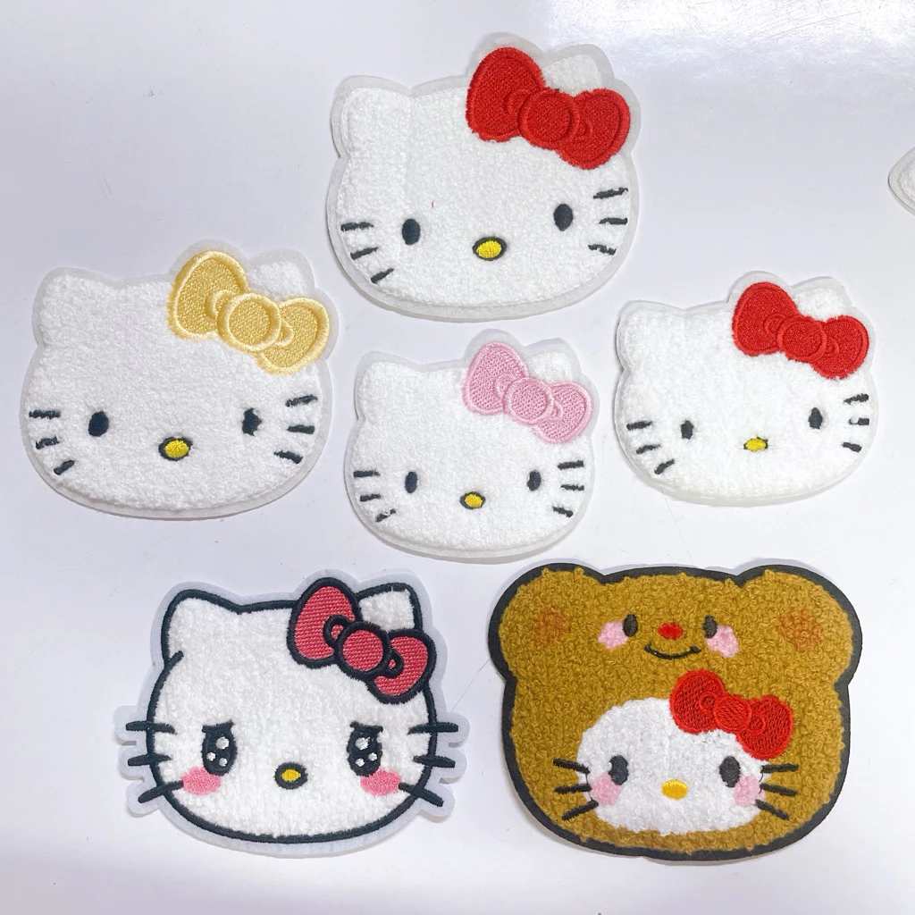 การ์ตูนรีดติดเสื้อผ้า diy ไหมพรมฟูนิ่ม ตกแต่งเสื้อผ้า กางเกง กระเป๋า cute