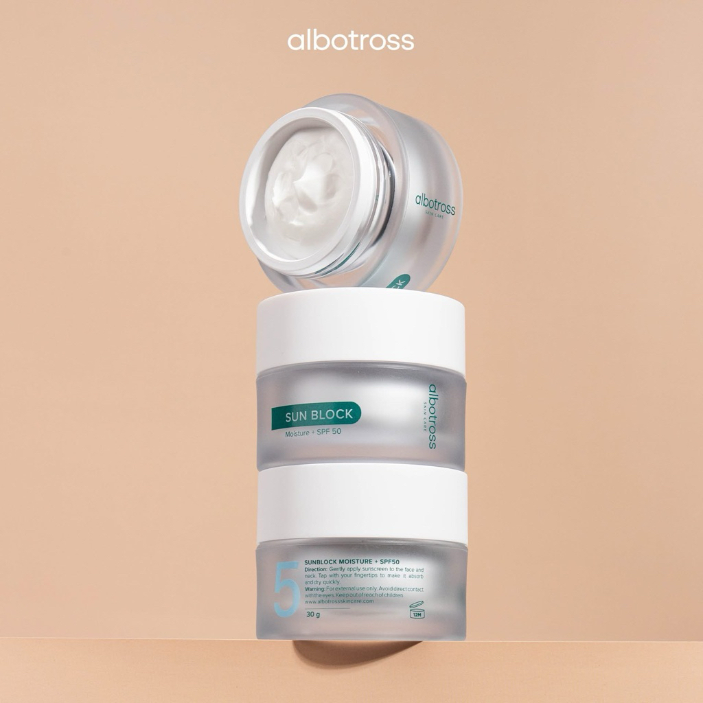 Albotross No.5 Sunscreen Moisture ครีมกันแดดผสมมอยเจอร์ไรเซอร์