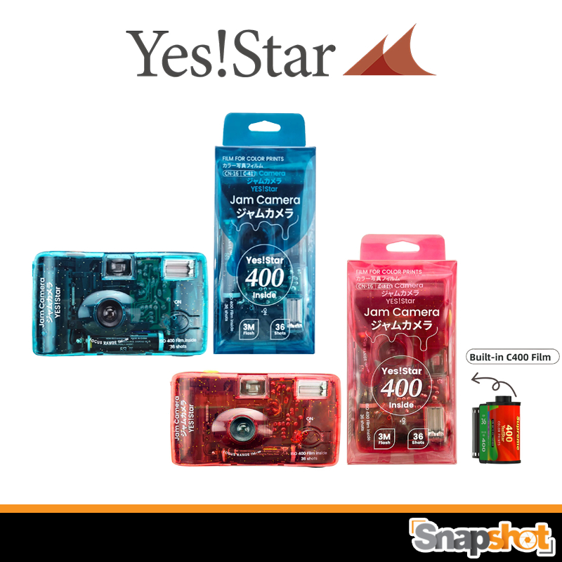 กล้องฟิล์ม Yes! Star Jam Camera กล้องฟิล์มใส พร้อมฟิล์ม 400 (เปลี่ยนฟิล์มใช้ซ้ำได้) ประกันศูนย์