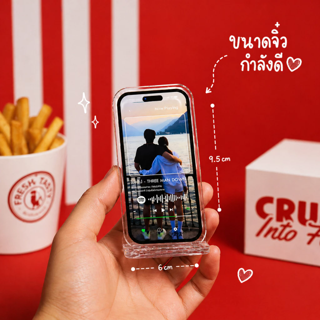 สแตนดี้อะคริลิคสกรีนรูปแฟนสแกนเพลงได้ thumbnail 7