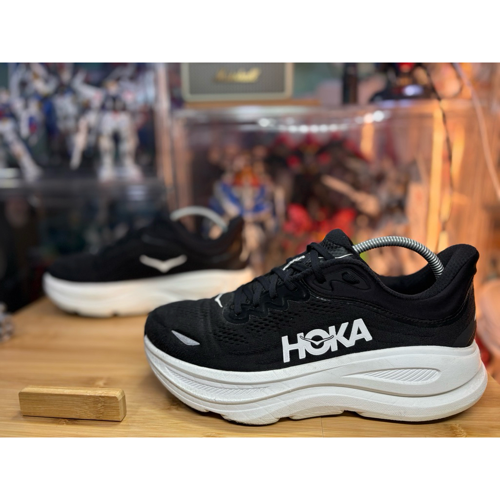 Hoka One One Bondi 9  “ Black & White “ M8us/41/26cm/Wide2e