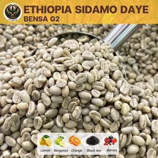 สารกาแฟ Ethiopia Sidamo Daye Bensa G2 อราบิก้า/Washed สั่งซื้อเกิน 20kg. ทักแชท เมล็ดกาแฟดิบ