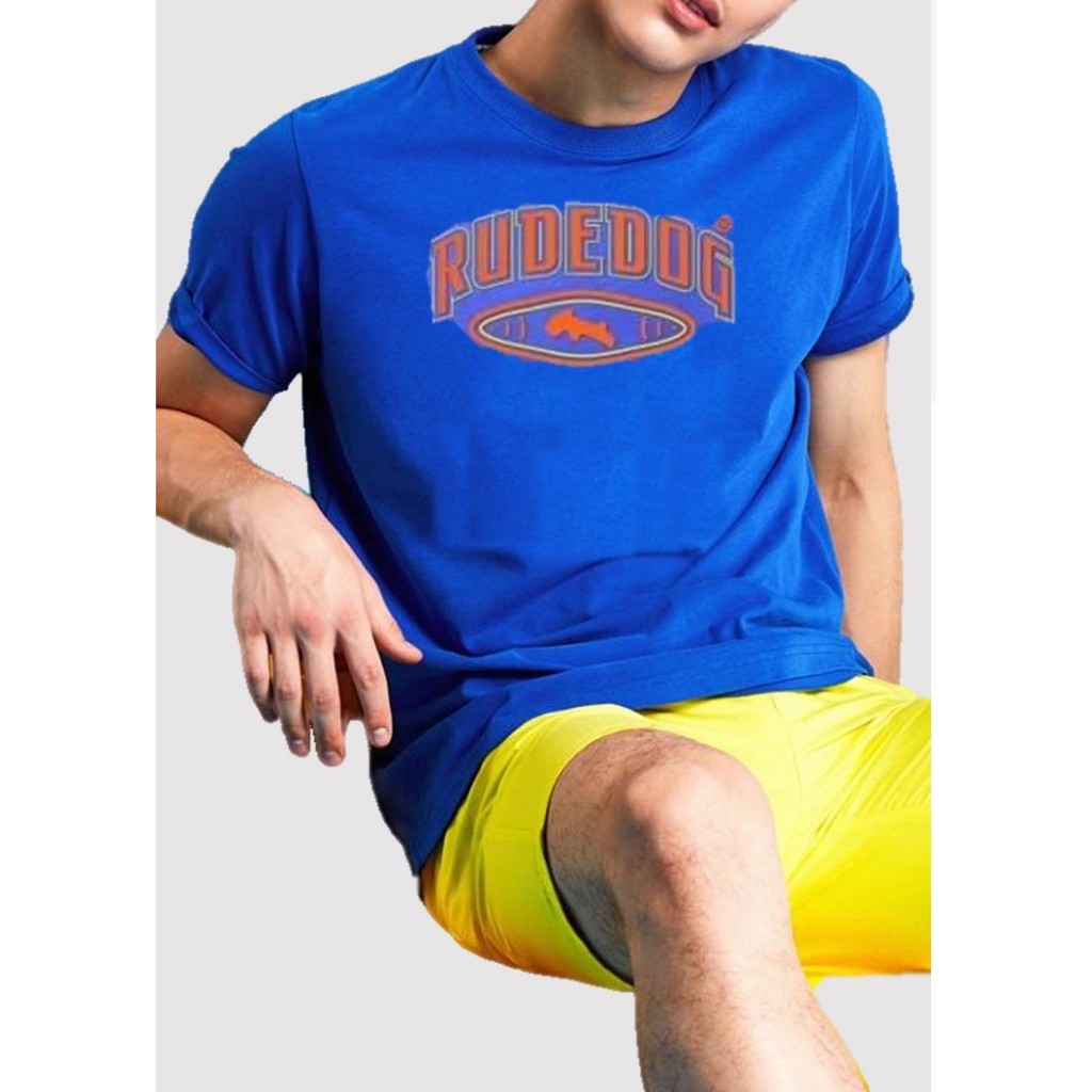 Rudedog  เสื้อคอกลม ชาย หญิง สีโอเชี่ยน รุ่น Hi School (ราคาต่อตัว)