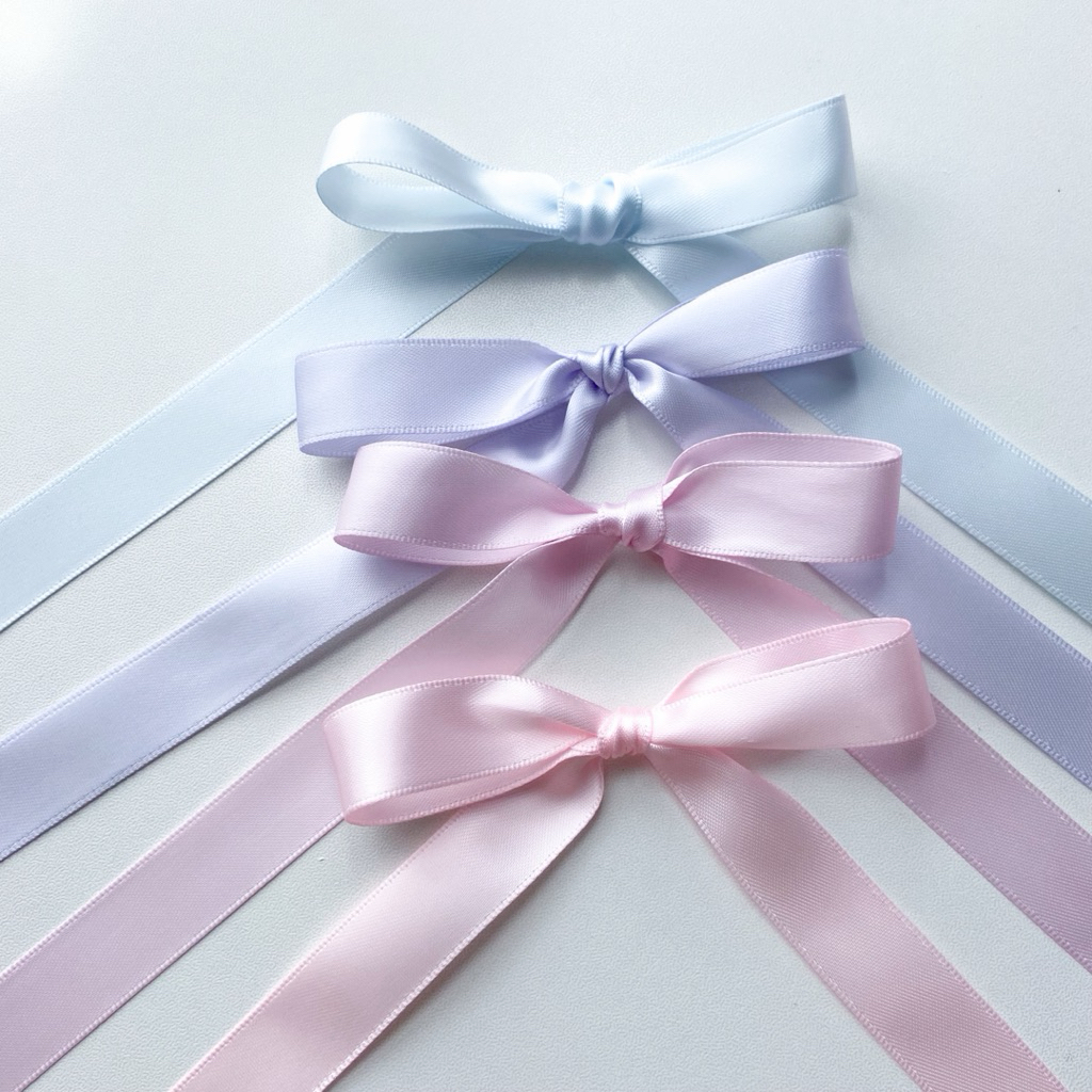 ♡  พร้อมส่ง | (5 หลา) Satin Ribbon โบว์ ริบบิ้น ซาติน ขนาด 16 mm / 1.6 cm