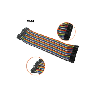 สายจัมป์ไฟ Arduino 10/20/30ซม. F-F M-F M-M แพ็ก 40 เส้น (10/20/30ซม. F-F, M-F, M-M)