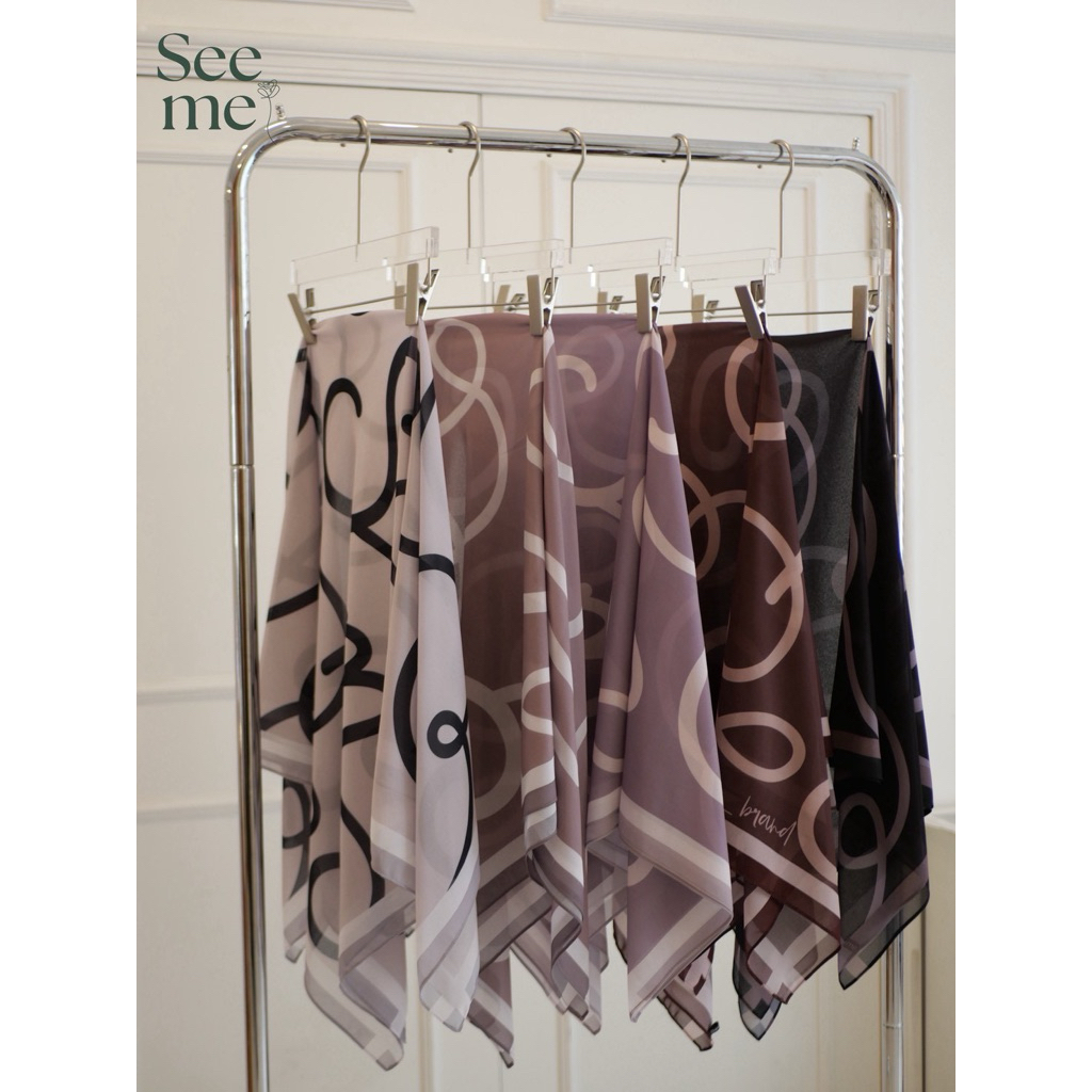 Seeme Printed Premium hijab🖋️✨🌿