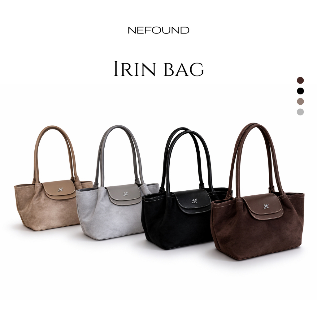 NF26049 NEFOUND กระเป๋าสะพายรุ่น Irin bag หนังกลับ Premium
