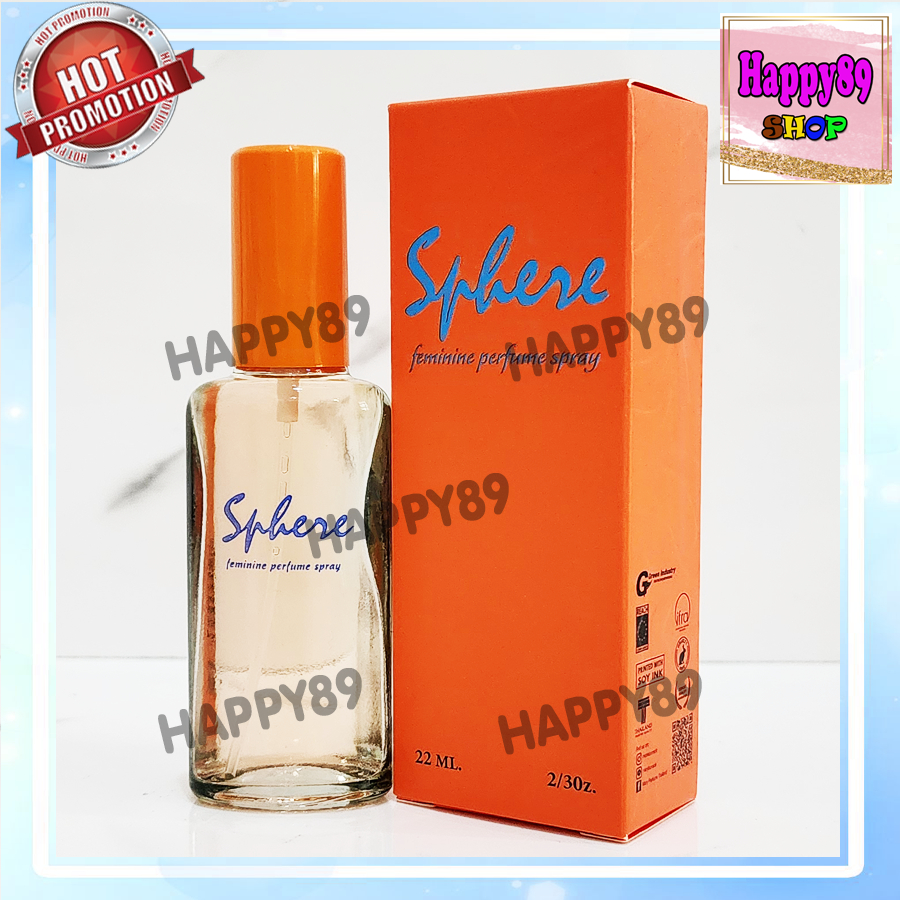 💥ส่งฟรี มีราคาส่ง น้ำหอม สเฟียร์ กล่องส้ม เพอร์ฟูม สเปรย์ Sphere feminine Perfume SPRAY ขวดใส ฝาส้ม 
