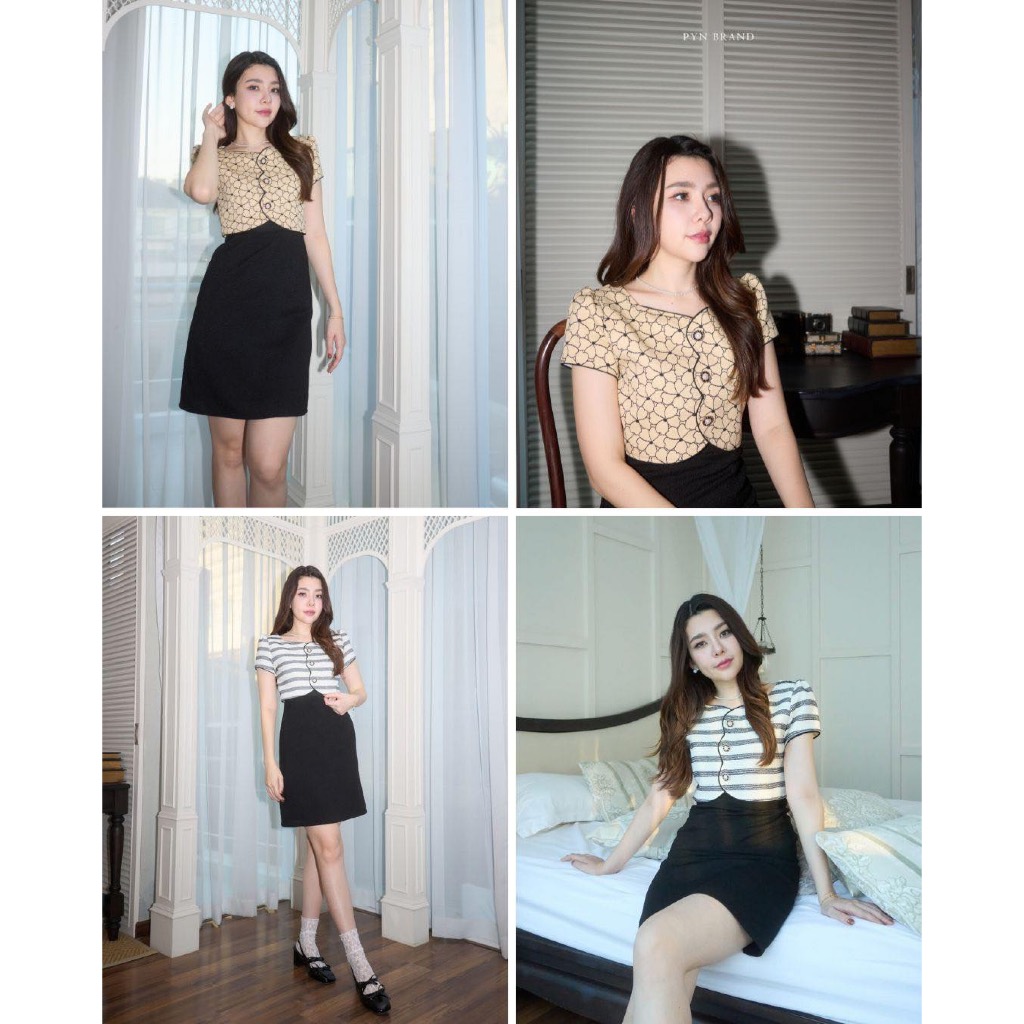 Valencia Dress(ชุดเดรสทำงานลุคคุณหนู)