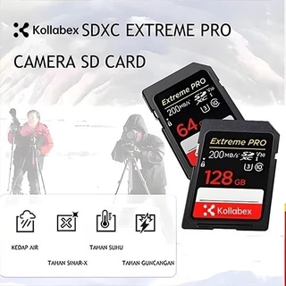 Kollabex SD Card Extreme PRO UHS-I U3 C10 V30 ความเร็ว 200MB/s รองรับวิดีโอ 4K การ์ดหน่วยความจำสำหรับกล้อง 32GB-1TB ของแ