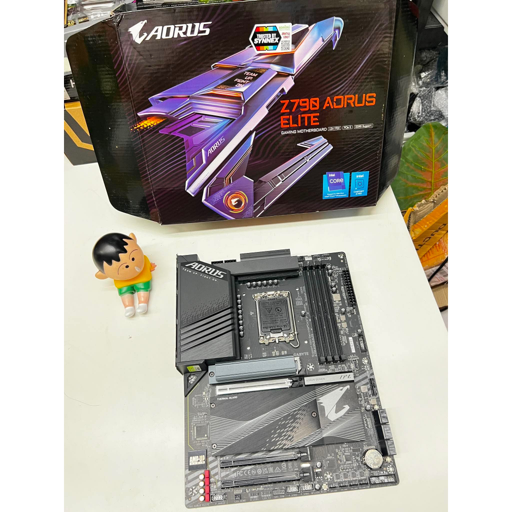 MAINBOARD  GIGABYTE Z790 AORUS ELITE (SOCKET LGA 1700) (ATX) ครบกล่องใช้งานปกติ ประกันร้าน