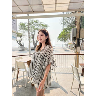 FLOWER ELLA เสื้อแพทเทิร์นน่ารักลายใหม่ รุ่นขายดี ใส่ได้ 2 ด้าน ผ้าฝ้ายผสมนุ่มนิ่ม ไม่บาง ใส่สบายไม่ต้องรีด