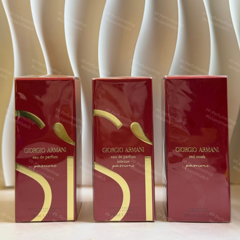 น้ำหอมแท้💯กล่องซีล Armani Si Red musk 100ml, Si Passionate EDP 100ml, Si Passionate EDP Intense 100m