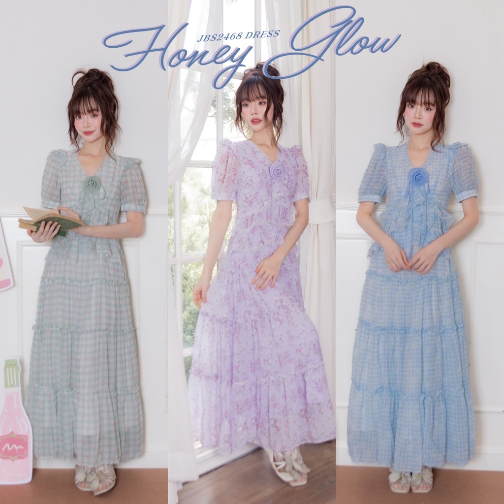 #JBS2468 Honey Glow dress Joobs studio
