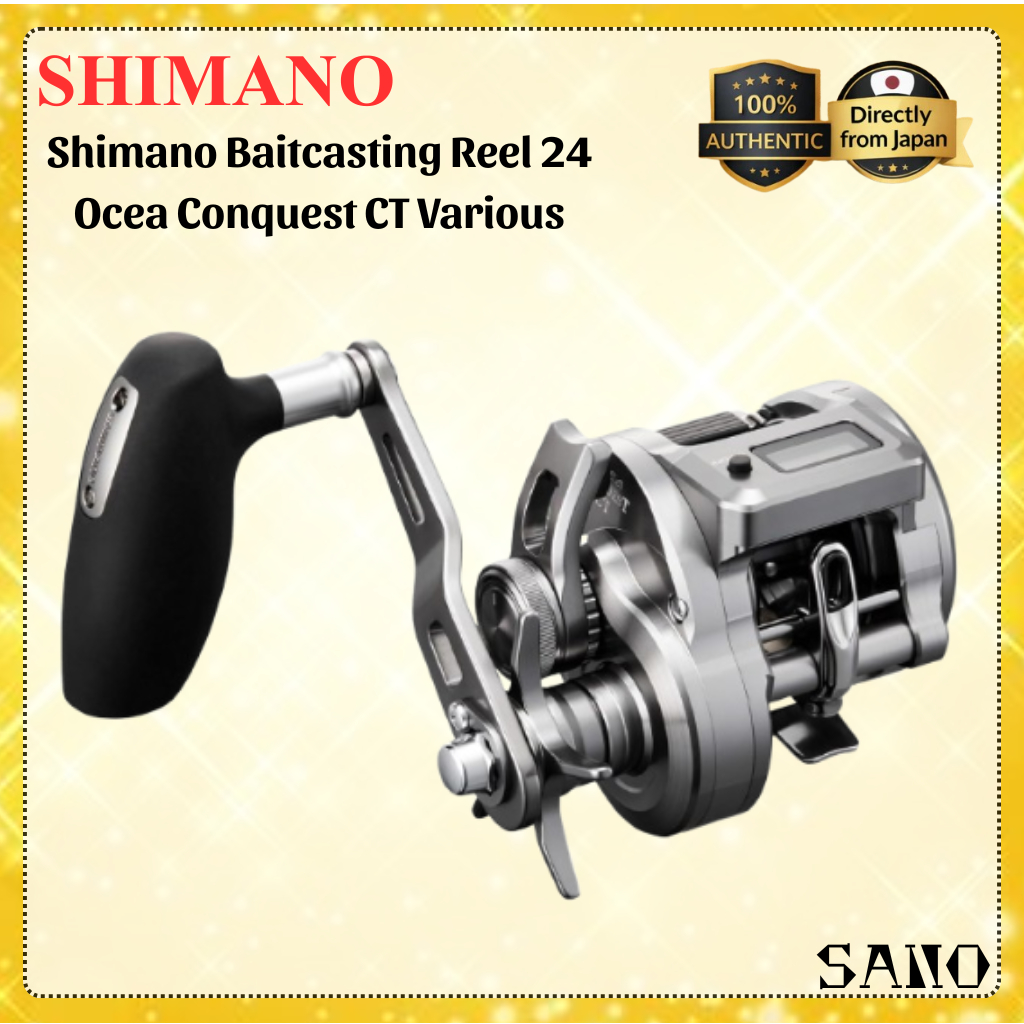 SHIMANO 24 Ocea Conquest CT 300 Baitcasting Reel Saltwater Jigging Digital Counter Reel