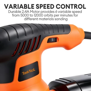 TASKTOOL เครื่องขัด 5 นิ้ว เครื่องขัดกระดาษทราย แบบกลม (ขัดสั่น) 300W Circular Orbital Sander