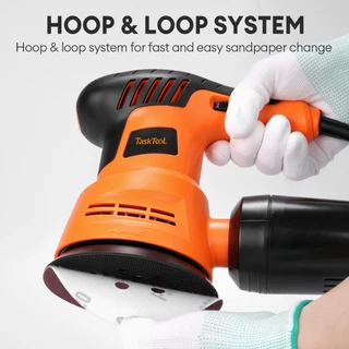 TASKTOOL เครื่องขัด 5 นิ้ว เครื่องขัดกระดาษทราย แบบกลม (ขัดสั่น) 300W Circular Orbital Sander