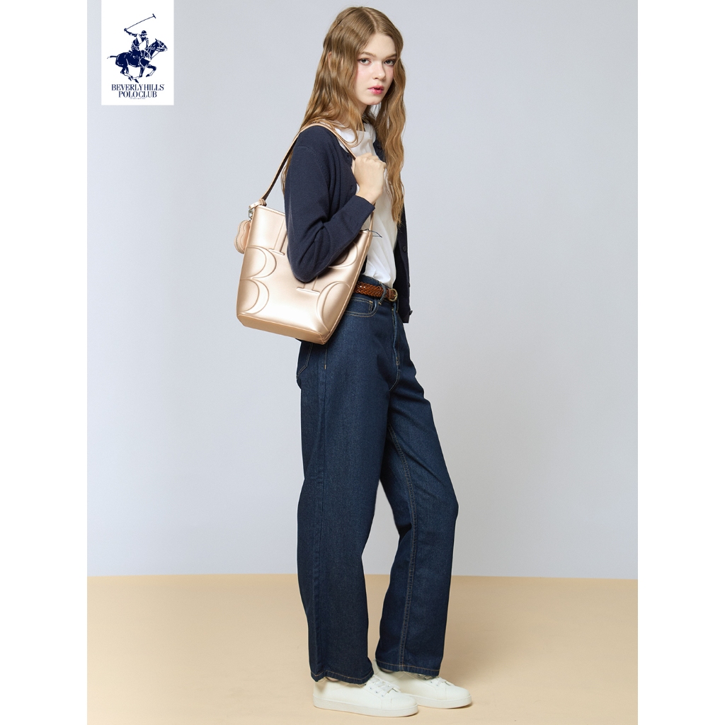 BEVERLY HILLS POLO CLUB กางเกงยีนส์ขายาว (WOMEN STRAIGHT JEANS) รหัสสินค้า LJ1P001