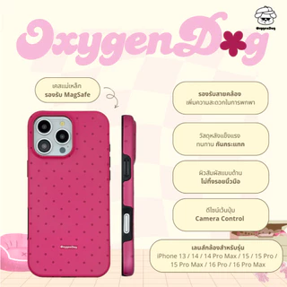 Oxygendog case เคสไอโฟน ลาย1 polka dot For iPhone 17ProMax 17Pro 17 16ProMax 16 15 14 13 ชาร์จไร้สาย