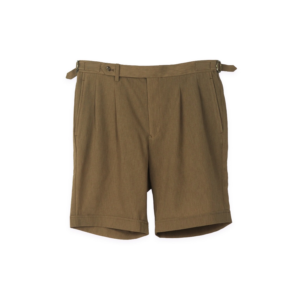 TAKEO KIKUCHI กางเกงขาสั้น AIR COMFY STRETCH SHORTS w/ ADJUSTERS