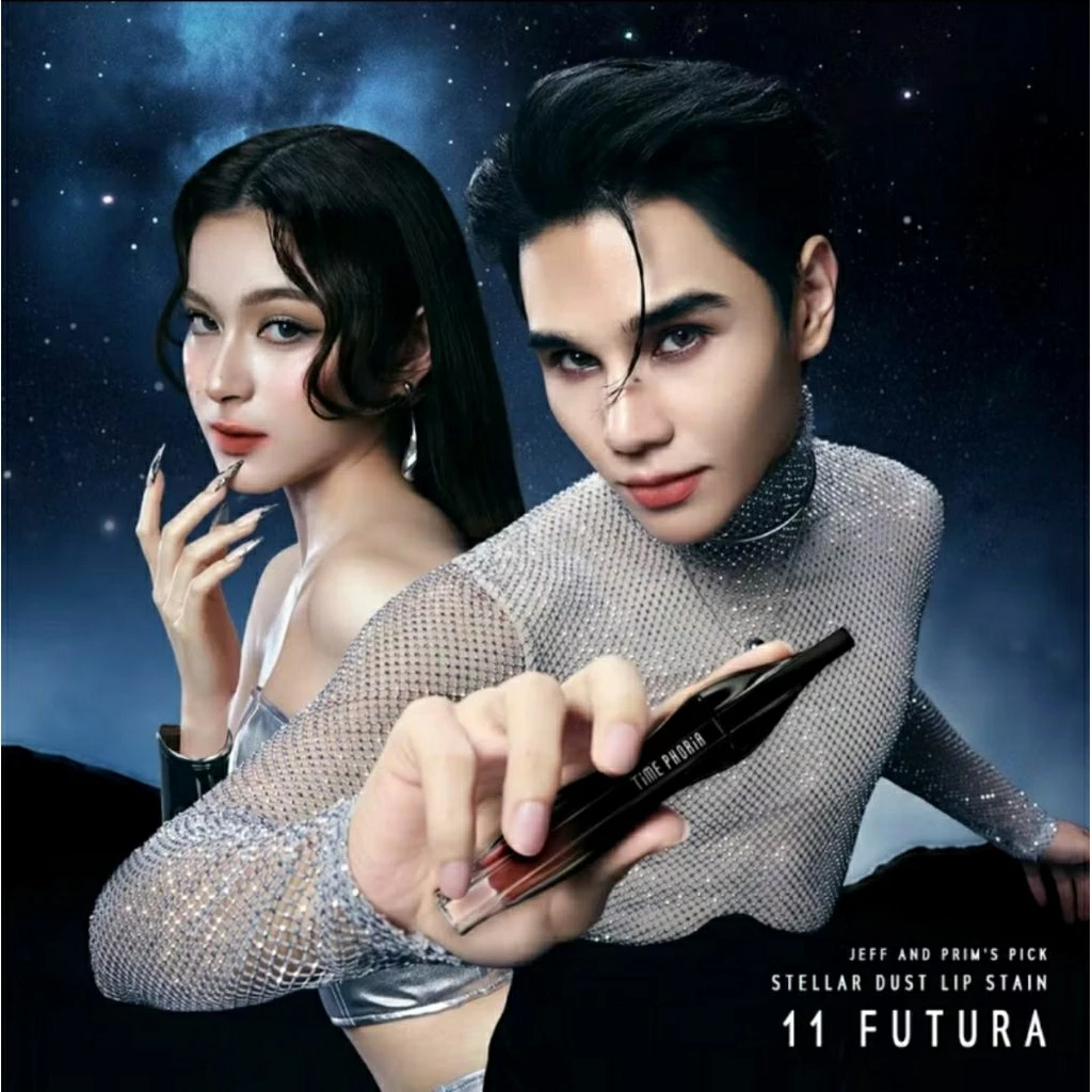 [แพ็คคู่] Time Phoria Stellar Dust Lip Stain 5ml | เฉดสีลิปสติกที่แนะนำสำหรับการทาทับ