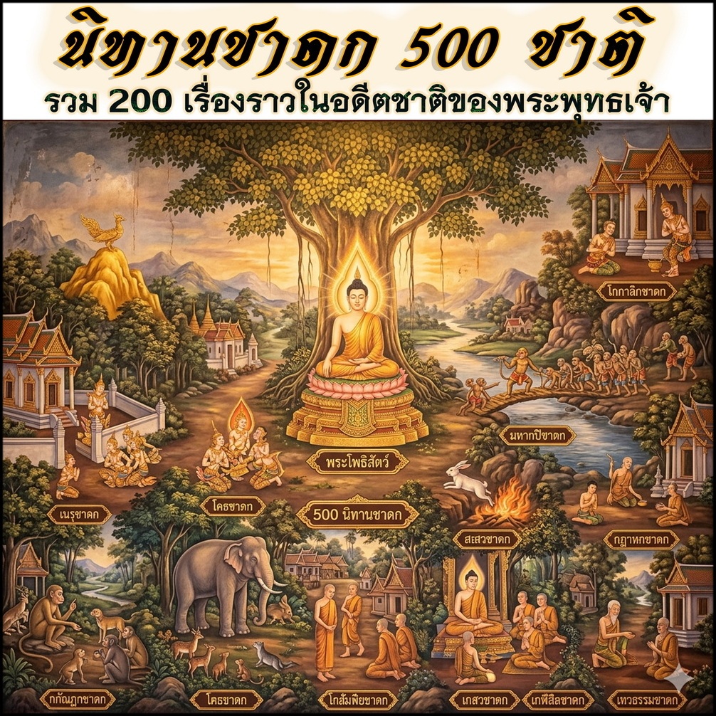 USB MP3 Flash Drive แฟลชไดร์ฟธรรมะ ชุดที่ 51 นิทานชาดก 500 ชาติ (เรื่องราวในอดีตชาติของพระพุทธเจ้าในรูปแบบนิทานเสียง)