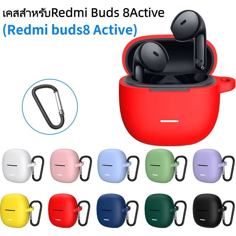เคสสําหรับRedmi Buds 8active ซิลิโคนนิ่ม กันรอยขีดข่วน ลายดอกไม้ นักบินอวกาศ สําหรับ เคส Redmi Buds 8 Active