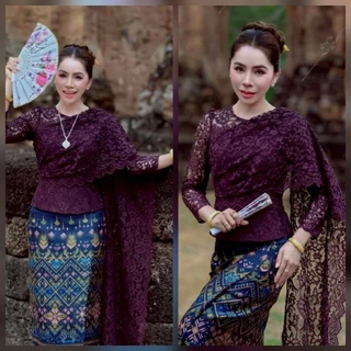 เสื้อลูกไม้แต่งสไบ ใส่ออกงานได้ทุกโอกาส