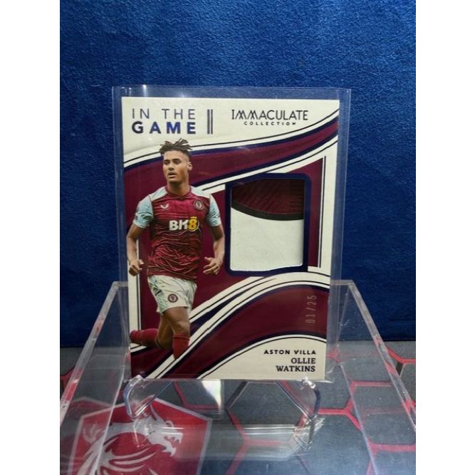 Panini Immaculate Ollie Watkins Aston Villa In the Game Patches Nr.1/25