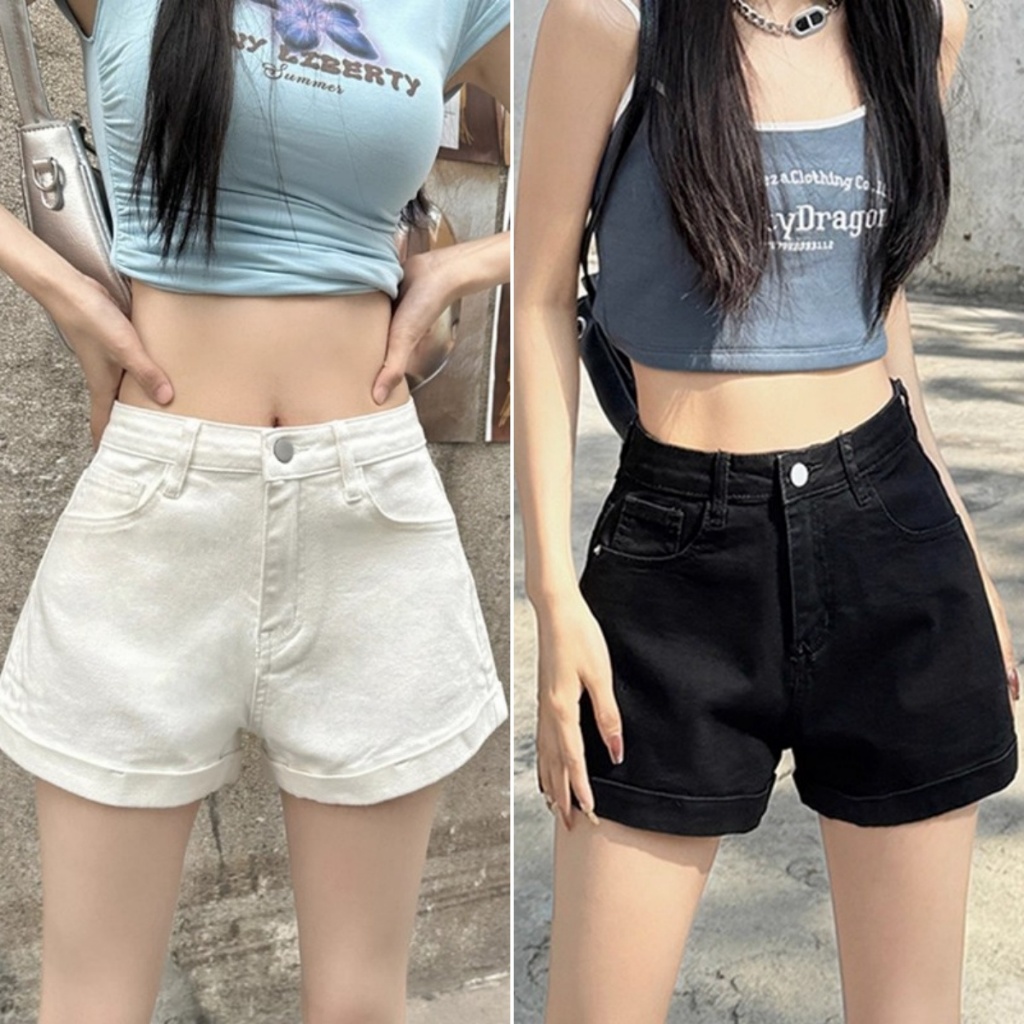 Bella shop กางเกงยีนส์ผู้หญิงกําลังฮิตกัน กางเกงยีนส์เอวสูง ใส่สบายดูผอม ผ้าเนื้อนุ่ม สไตล์เกาหลีเรียบง่าย