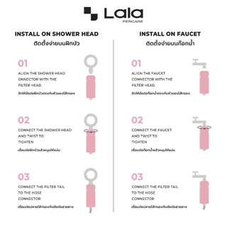 Lalapercare ฝักบัวกรองน้ำลดสิว ฝักบัวเกาหลี ฝักบัวกรองคลอรีน ฝักบัววิตามินซี ฝักบัวอโรม่า ฝักบัวแรงดันบำรุงผิว พร้อมส่ง
