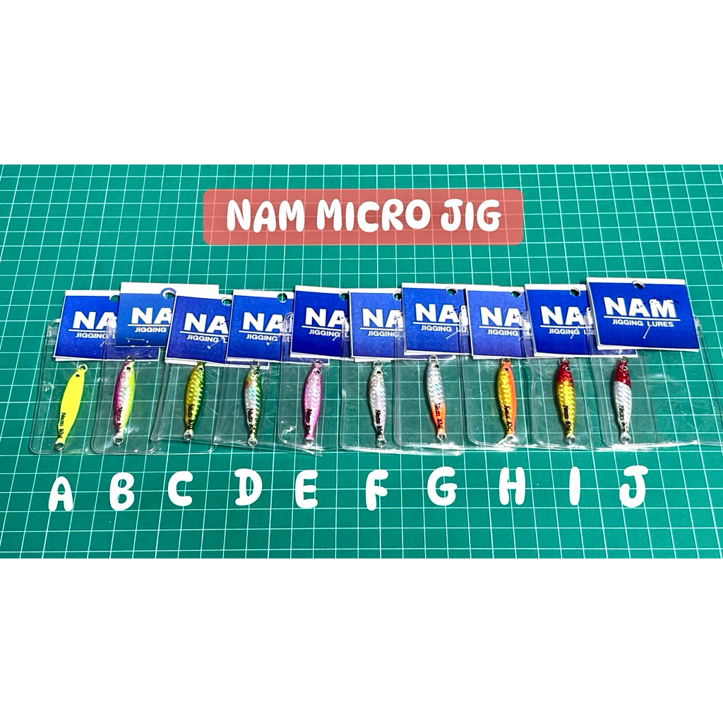 เหยื่อจิ๊ก NAM micro jig ไมโครจิ๊ก สต้อคในไทย ส่งไว1-2วัน มี7-10กรัม 10สี
