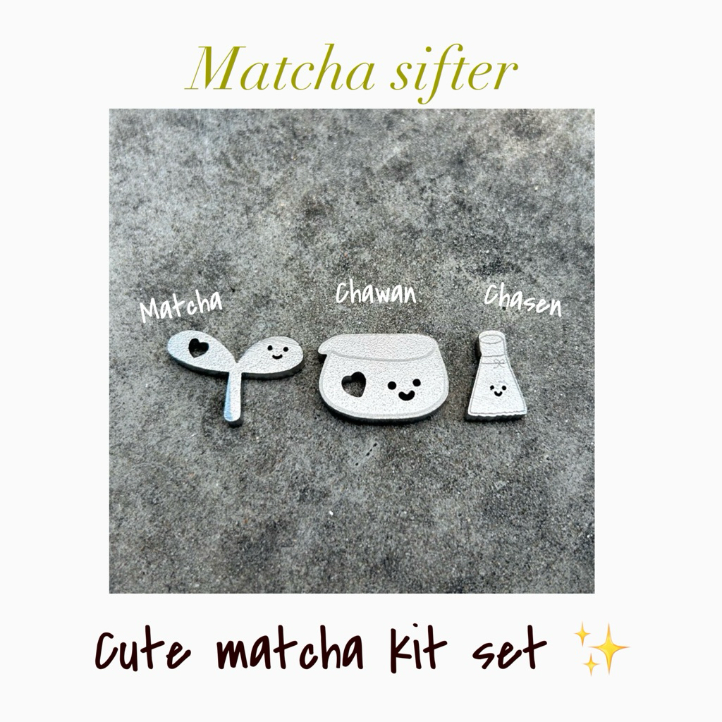 ลูกร่อนมัทฉะ food grade — cute matcha kit set 🌱