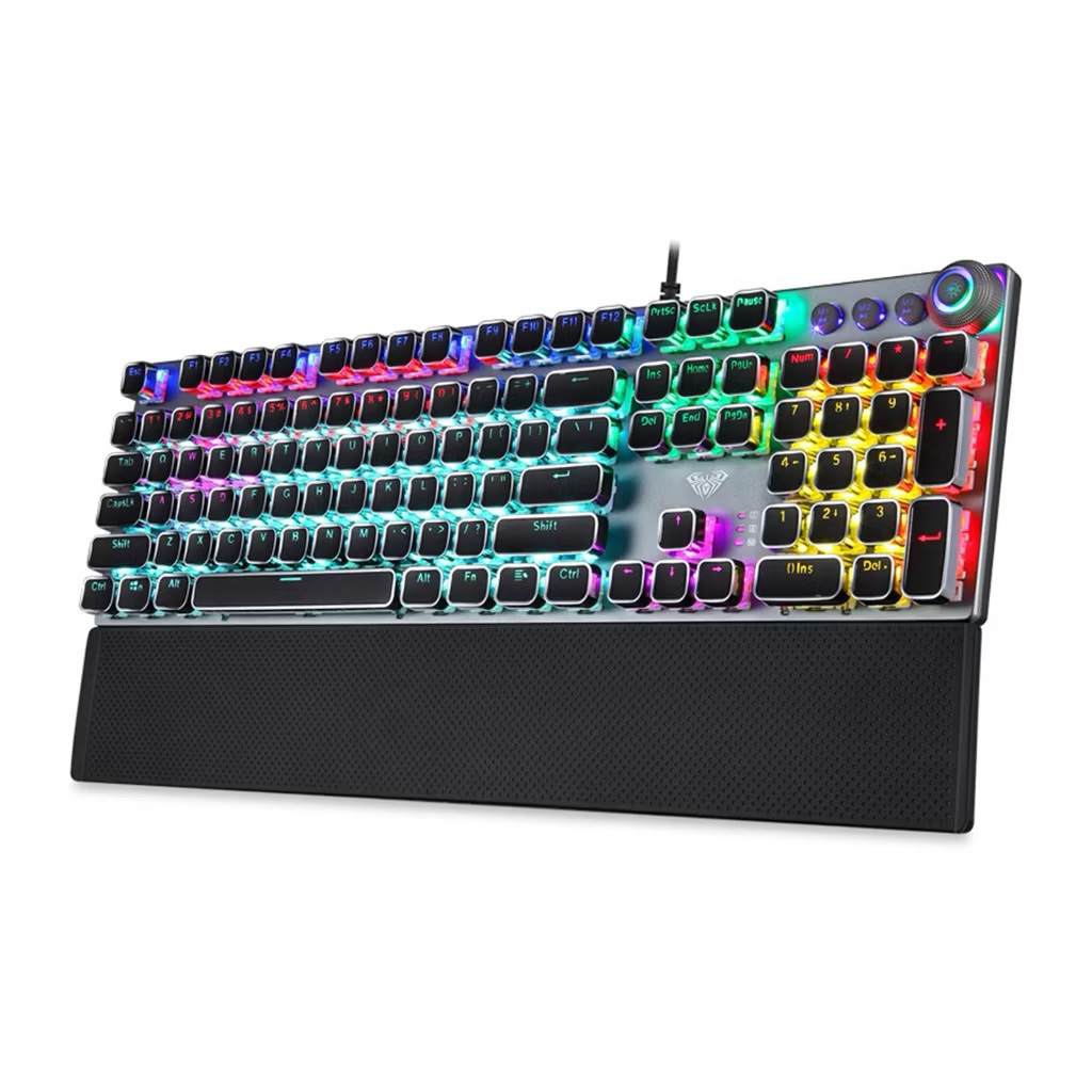 คีย์บอร์ด AULA F2058 , F2088 , S2022 Pro Mechanical Keyboard Gaming คีย์บอร์ดมีไฟ คียบอดเล่นเกมส์ ปร