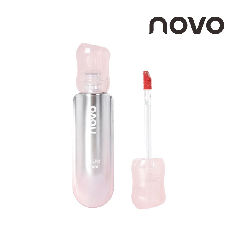 6312 (ใหม่/แท้) NOVO Mist Glaze Lip Tint ลิปทินท์เนื้อน้ำ แมตต์บางเบา ปากละมุนฟุ้ง ไม่ติดแก้ว