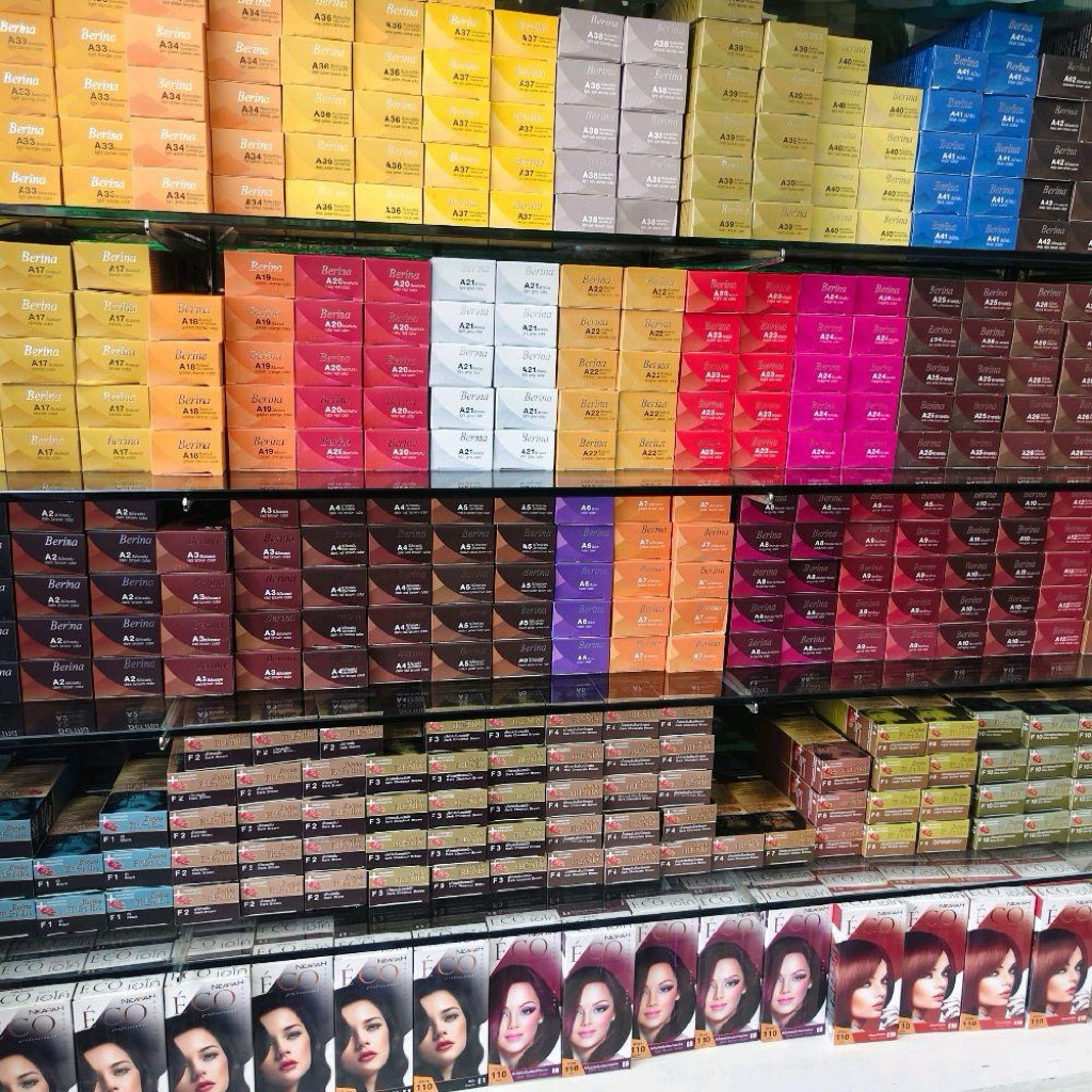 เบอริน่าครีมย้อมผม มีครบทุกเฉดสี สีปิดผมขาวและสี