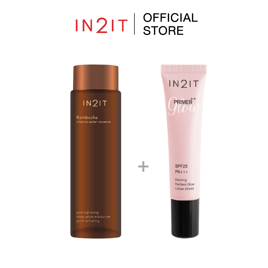 IN2IT SET น้ำตบคอมบูชา+ไพร์เมอร์โกลว์
